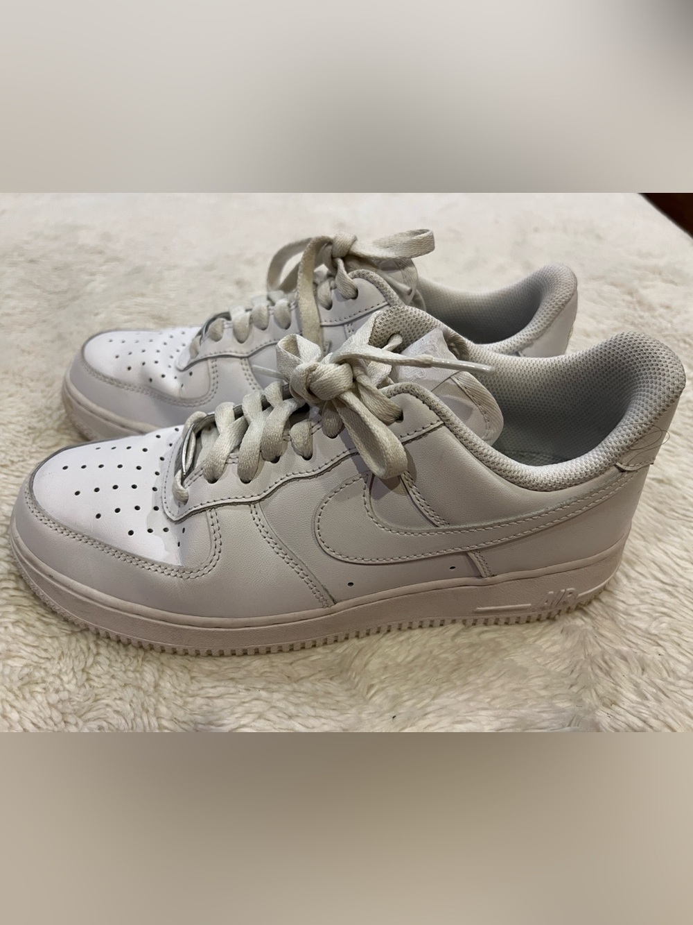 Nike Air Force 1 Women's White Sneakers size 9